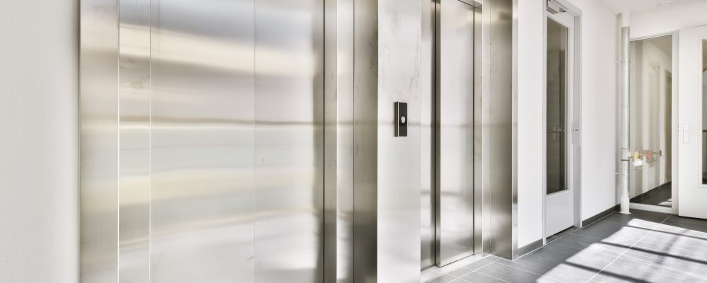 Stylish metal elevator